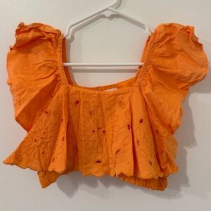 ZARA KIDS Eyelet Bohemian Top Size 13/14